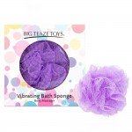 Губка для ванны с вибропулей Vibrating Bath Sponge - фиолетовая