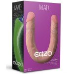 Двусторонний реалистичный фаллоимитатор Egzo - Mad Evolution из CyberSkin - 46 см