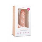 Фаллоимитатор-реалистик с присоской и мошонкой Easytoys Realistic Dildo - телесный - 17,5 см