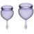 Набор менструальных чаш с кончиком-капелькой Satisfyer Feel Good Menstrual Cup - фиолетовый - 2 шт