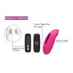 Клиторальный вибратор в трусики со съемной вибропулей Magic Motion Candy с возможностью управления через приложение - розовый