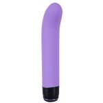 Вибратор для зоны G из силикона Smailt G-Spot GENIUS с 7 режимами вибрации - фиолетовый - 20 см