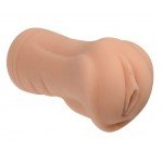 Мастурбатор вагина из реалистичной киберкожи с вибрацией Real Women Vibration - телесный - 15,5 см