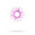 Эластичное эрекционное кольцо Lover Ring с шипиками - розовое
